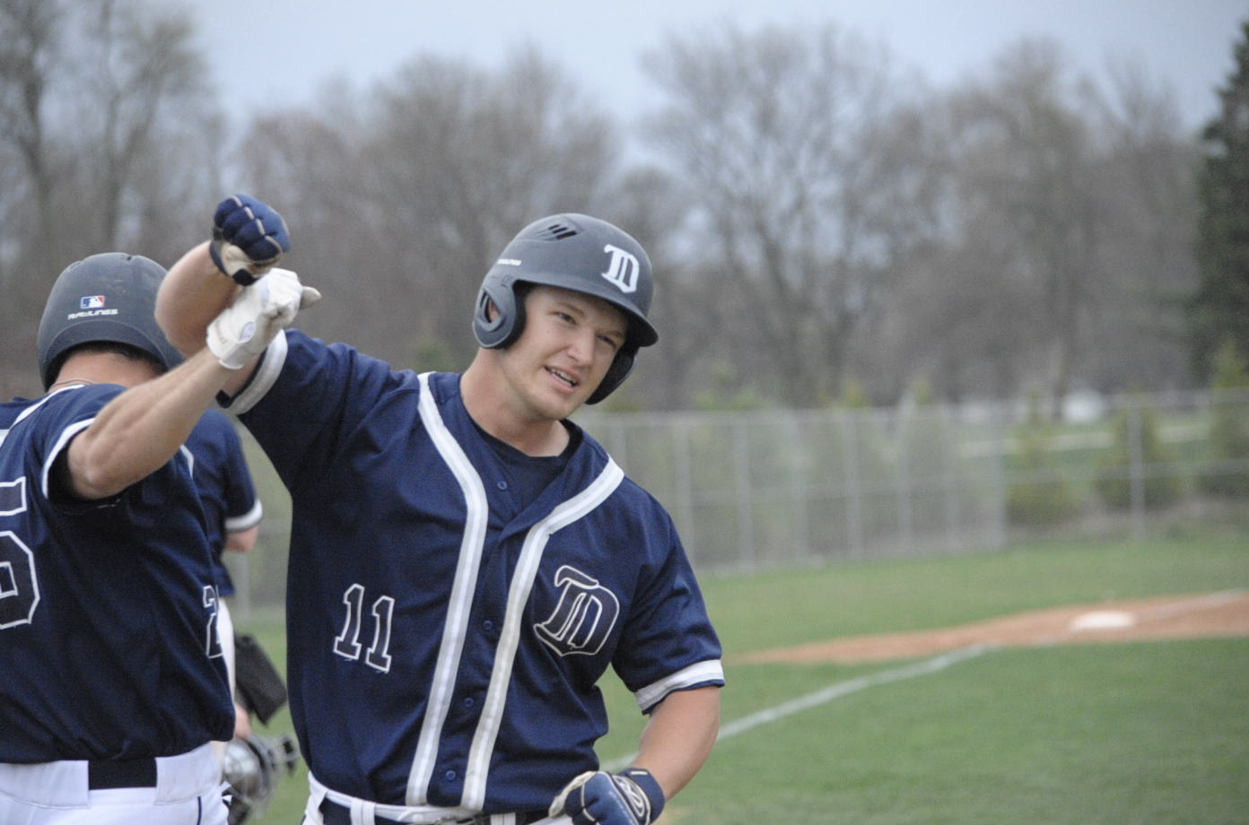 Matt Krambeck celebrates after home run