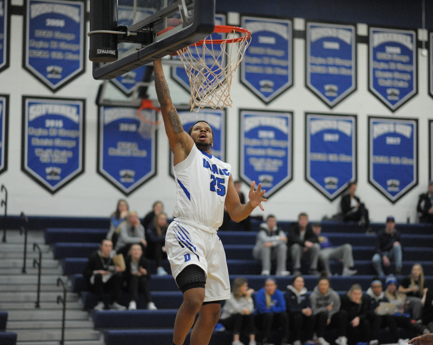 DeShawn Davidson goes up for layup