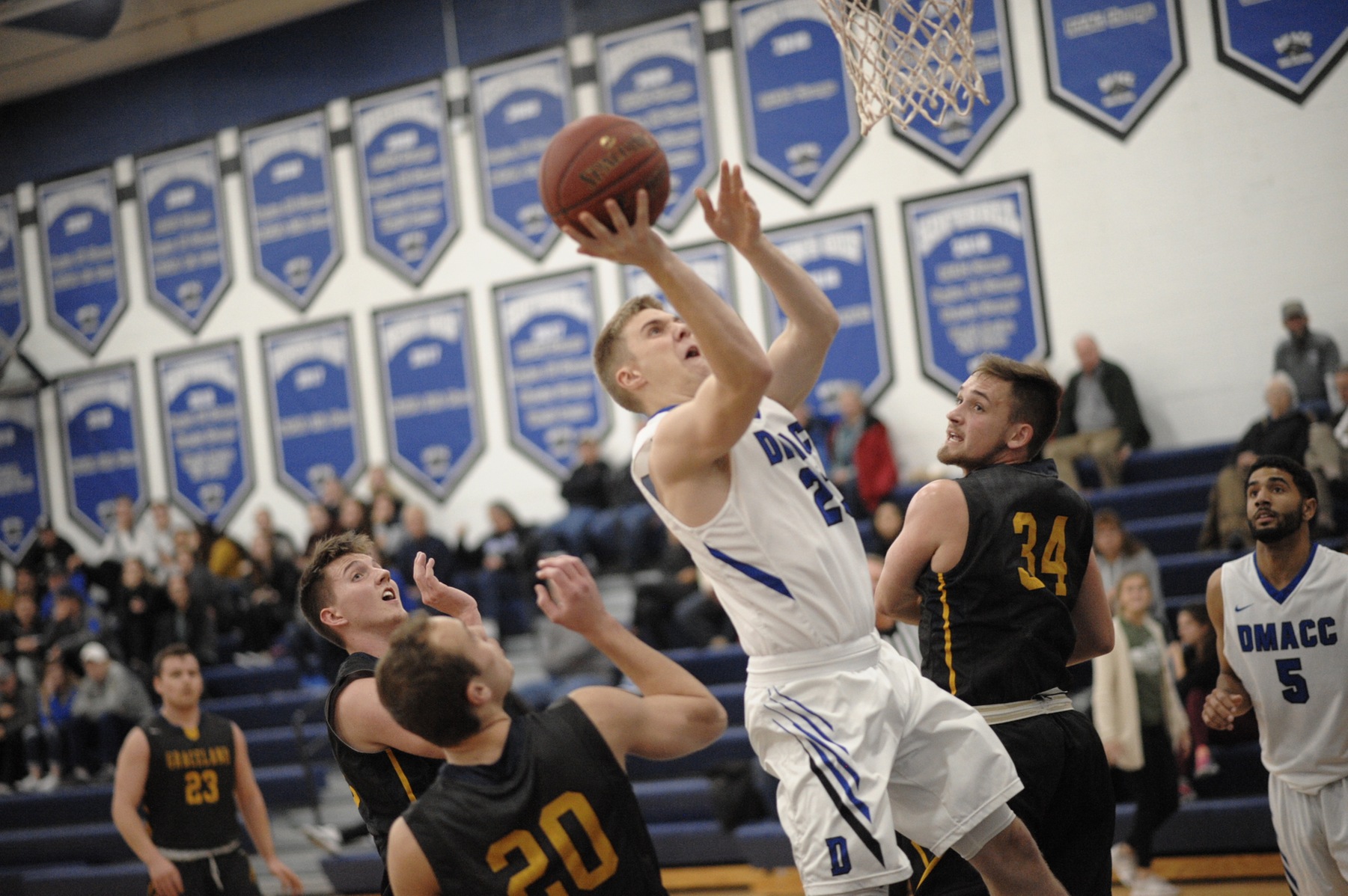 Zach Lester going up for the shot