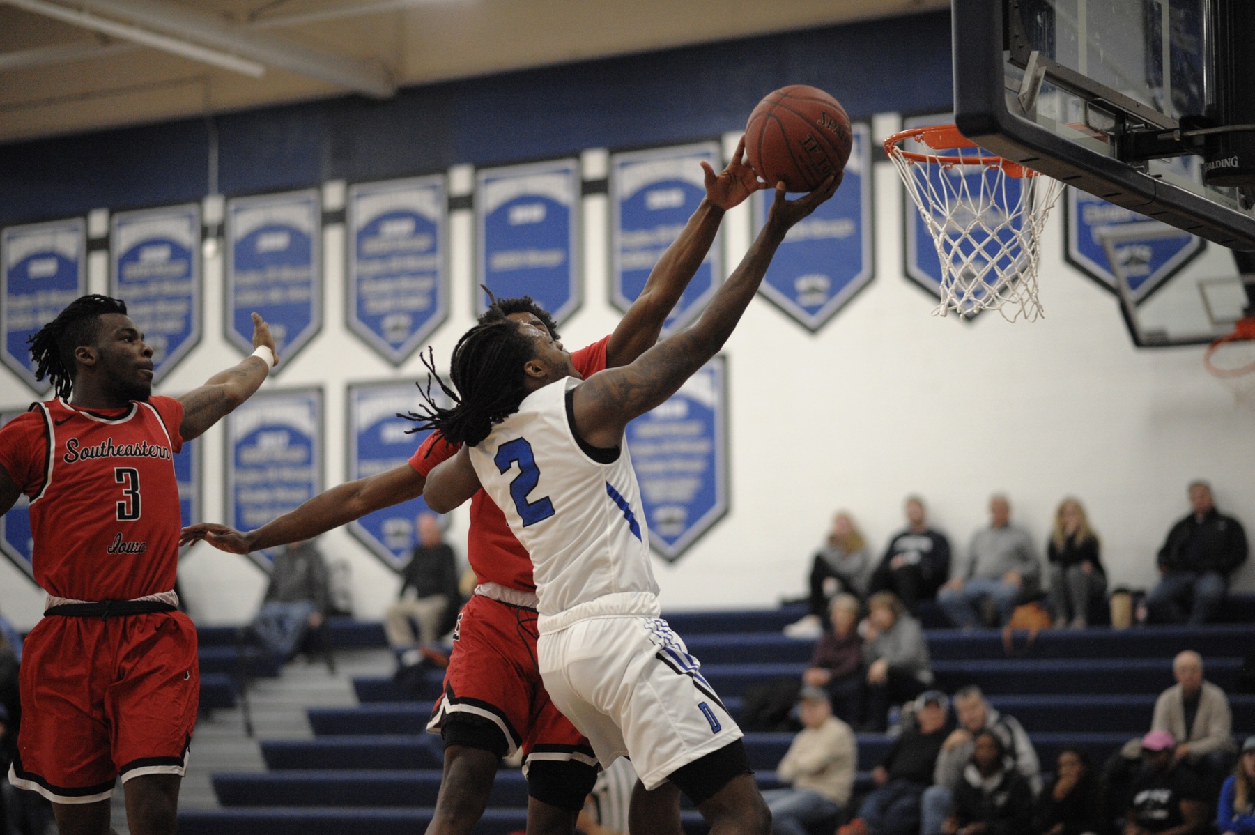 Trey Buchanan goes up for layup.