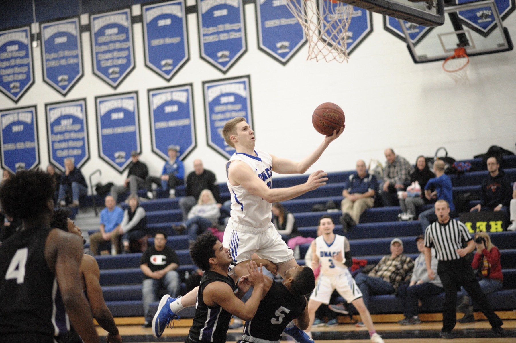 Zach Lester goes up for shot 