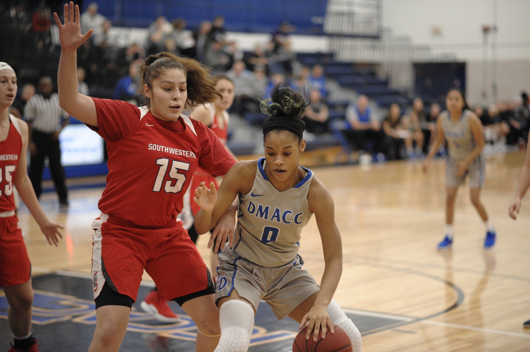 Sameria Jackson takes ball to hoop