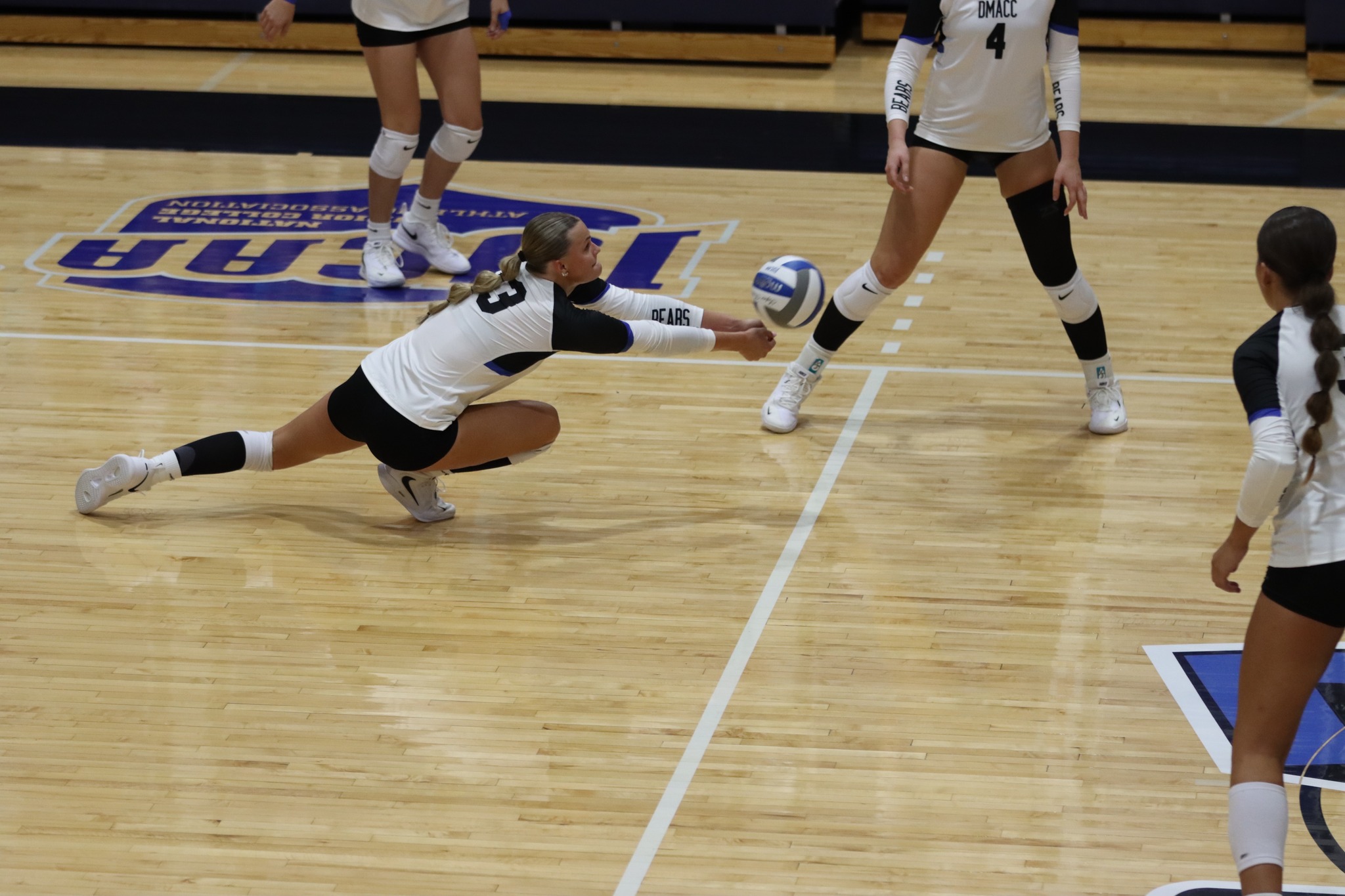 Johnston's 14 kills and 13 digs lift DMACC volleyball team past Ellsworth, 3-0